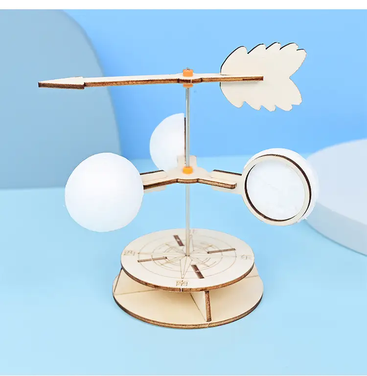 Wooden Wind Vane for Kids Science Experiment — feature 7