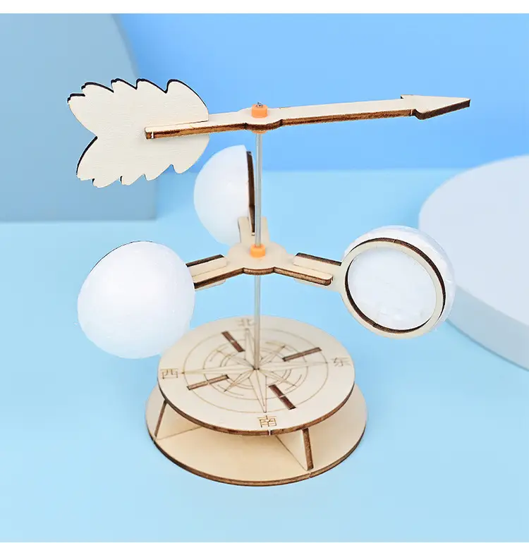 Wooden Wind Vane for Kids Science Experiment — feature 8