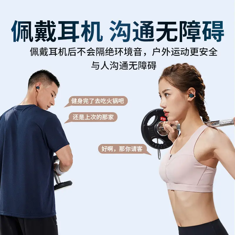Wireless Bluetooth Headset 24H Life Android Non-Ear - Image 8