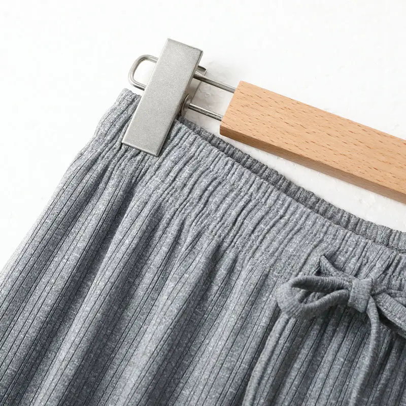Women's Green Ice Silk Wide Leg Pants Summer — feature 17