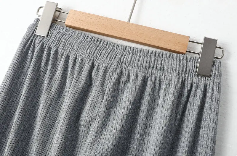 Women's Green Ice Silk Wide Leg Pants Summer — feature 21