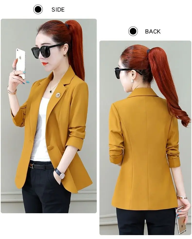 Women Thin Slim Blazer Suit Jacket Spring 2026 — feature 18