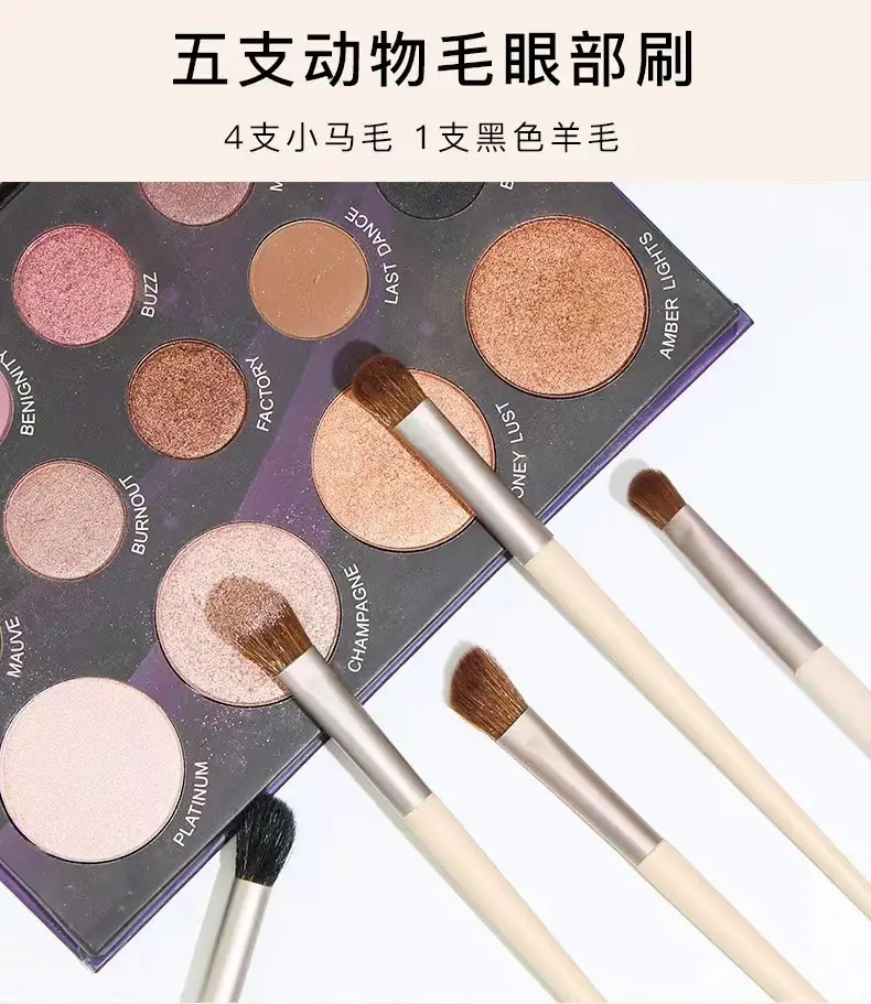 12-Piece Makeup Brush Set Soft Animal Hair for Blush & Concealer β feature 6