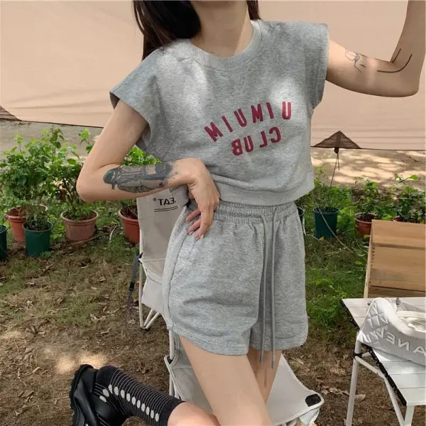 Women 2-Piece Casual Shorts Set Summer 2023 - Image 5