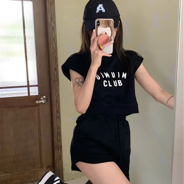 Women 2-Piece Casual Shorts Set Summer 2023 - Image 2