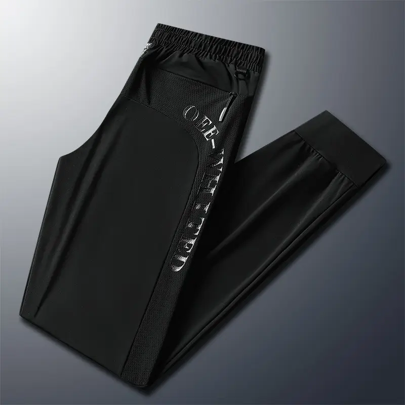 Men's Ice Silk Pants Large Summer Breathable Thin - Image 2