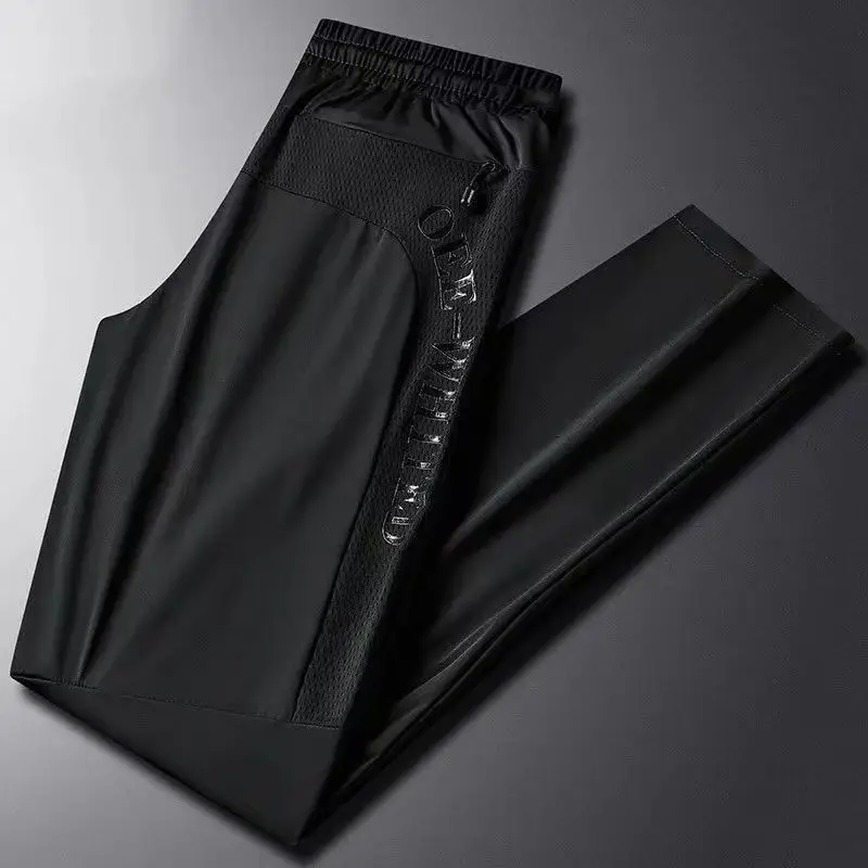 Men's Ice Silk Pants Large Summer Breathable Thin - Image 4