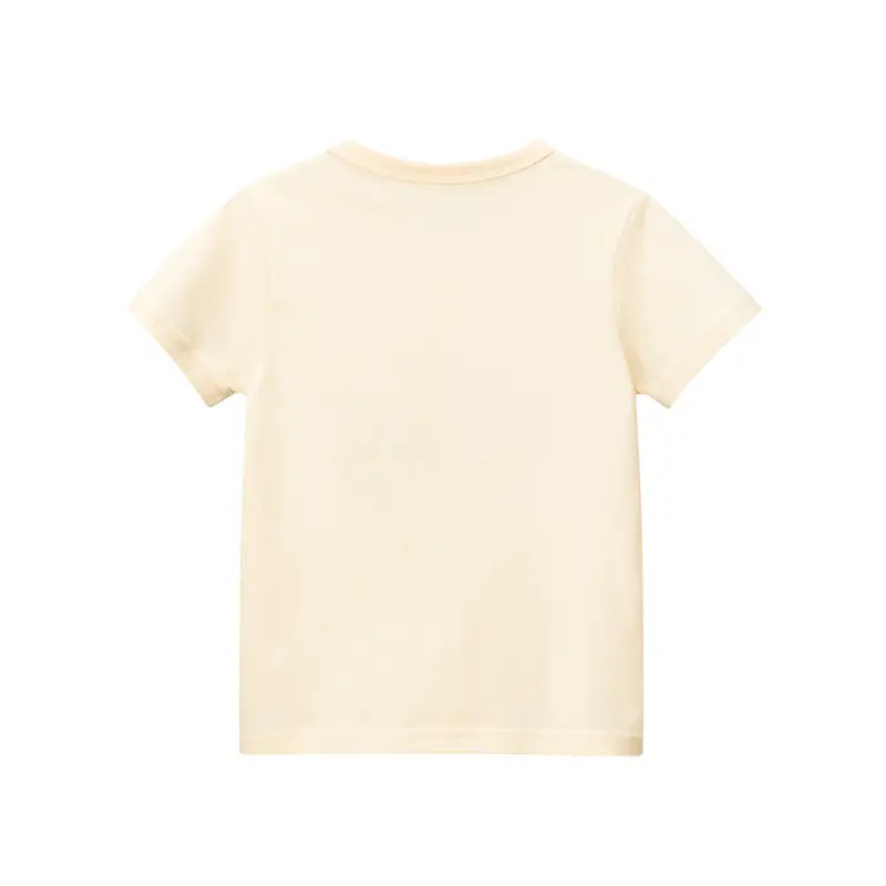 Women Printed T-Shirt Cream Short Sleeve Summer - Image 6