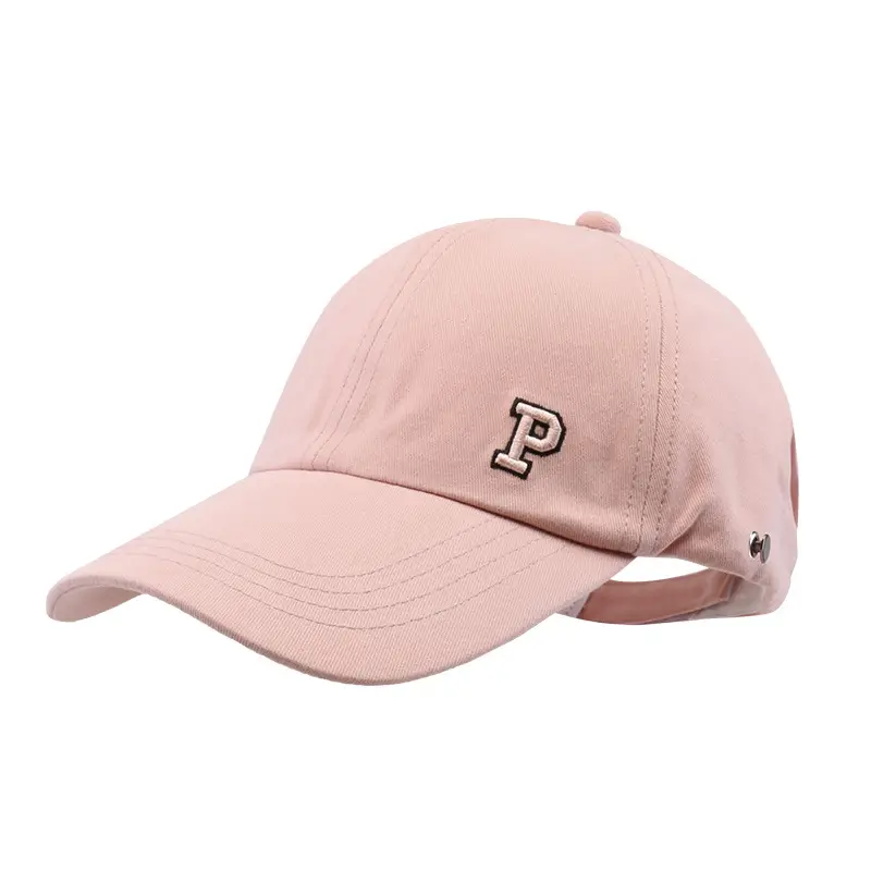 Women Pink PU Baseball Cap SPF50+ Mask Cover - Image 10