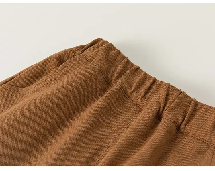 Yubao Kids Polo Skirt Set Cream Brown Summer — feature 29