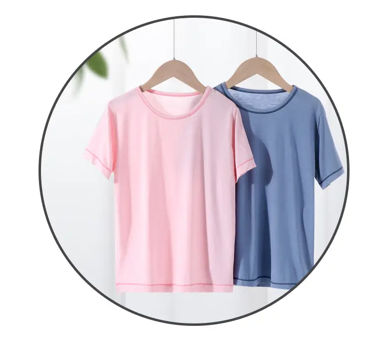 Children's Short Sleeve T-Shirt Grey Net Summer Wear — feature 15