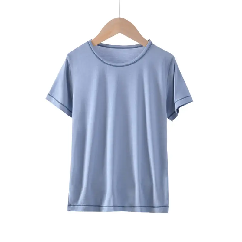 Children's Short Sleeve T-Shirt Grey Net Summer Wear