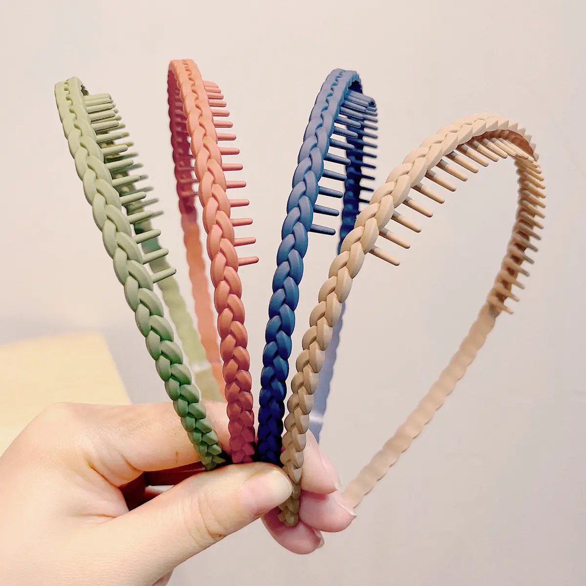Color Frosted Toothed Hairbands for Women - Image 14