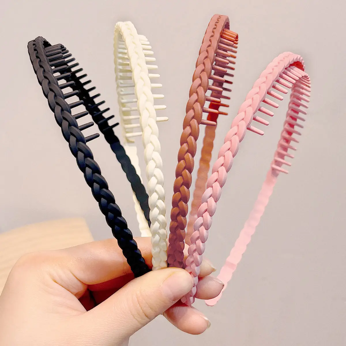 Color Frosted Toothed Hairbands for Women — feature 7