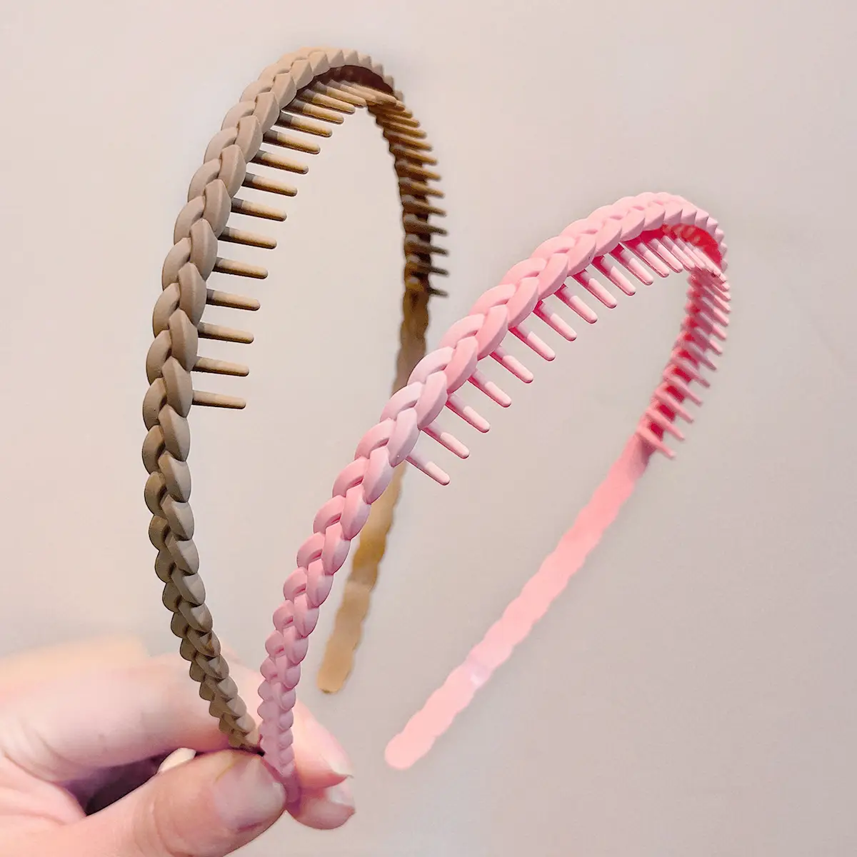 Color Frosted Toothed Hairbands for Women — feature 8