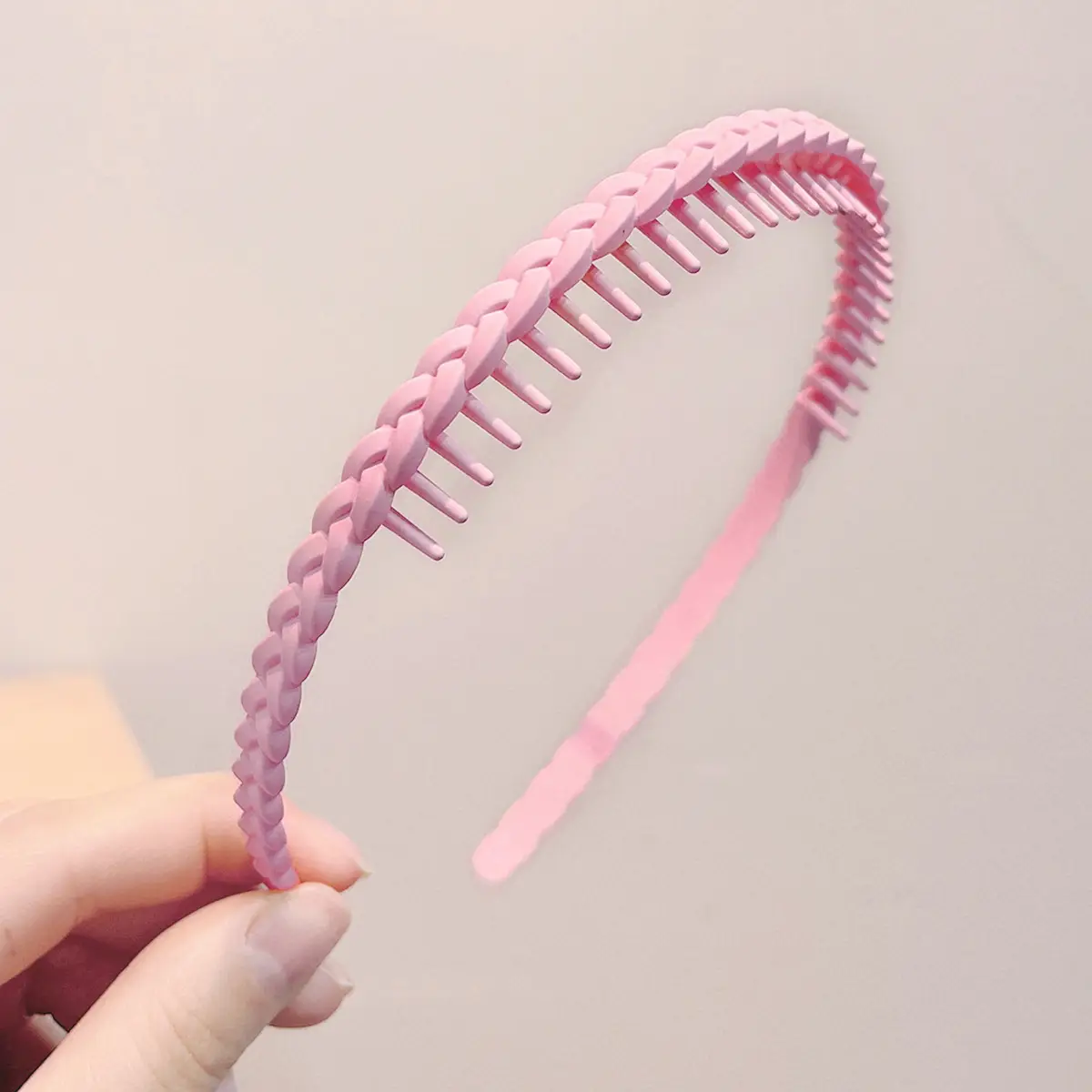 Color Frosted Toothed Hairbands for Women - Image 3
