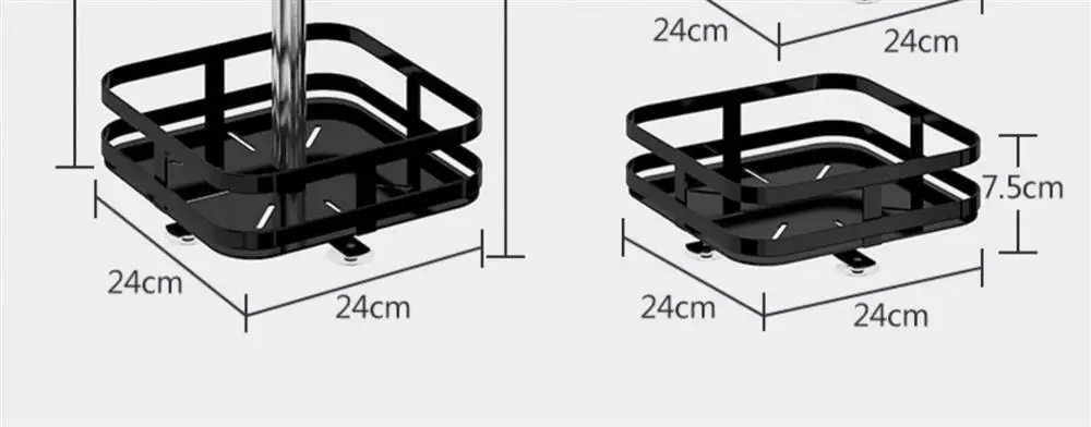 Kitchen Countertop Item Storage Rack Rotatable Multi-Layer Metal Spice Storage Rack Adjustable Kitchen Spice Rack — feature 10