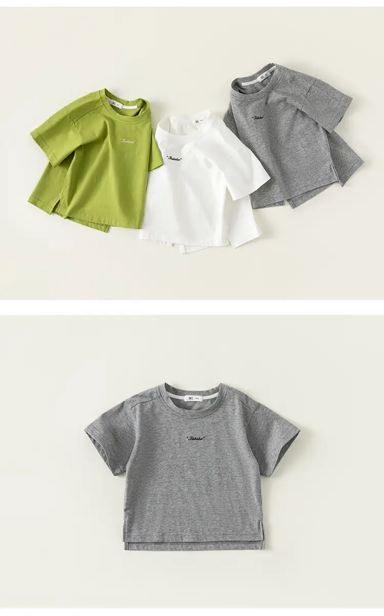 Kids Cotton T-Shirt Pink Yellow Central Role — feature 11