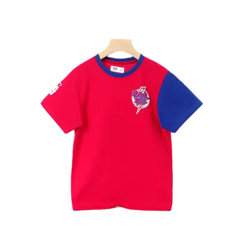 Kids Cotton T-Shirt White Green Short Sleeve - Image 8