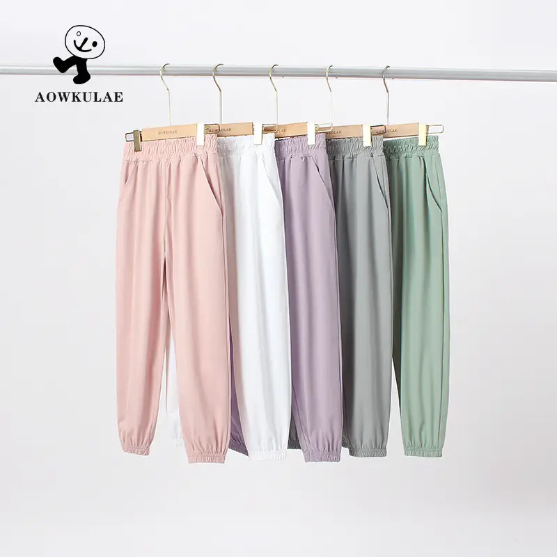 Summer Korean Style Gray Trousers for Girls - Image 12