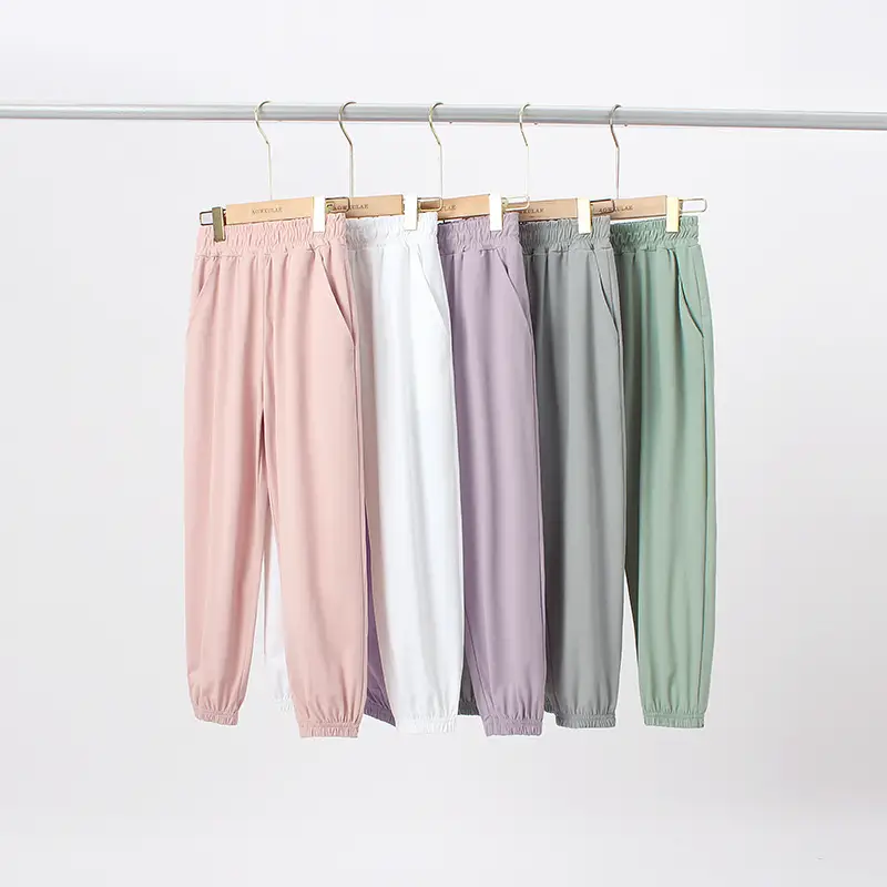 Summer Korean Style Gray Trousers for Girls — feature 33