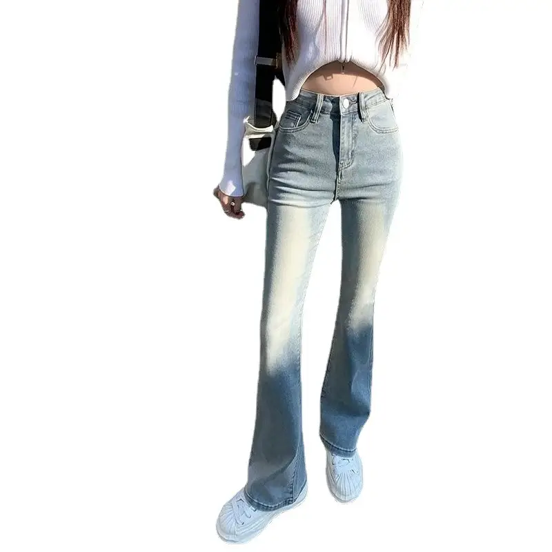 Women's White Slim Fit Jeans Spring Autumn 2023 - Image 5