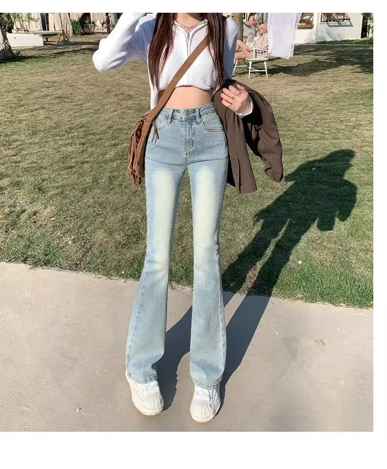 Women's White Slim Fit Jeans Spring Autumn 2023 — feature 7