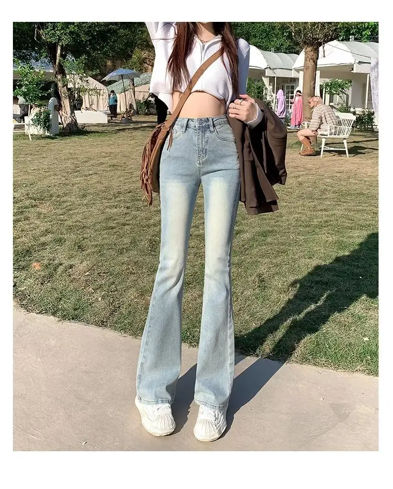 Women's White Slim Fit Jeans Spring Autumn 2023 — feature 8