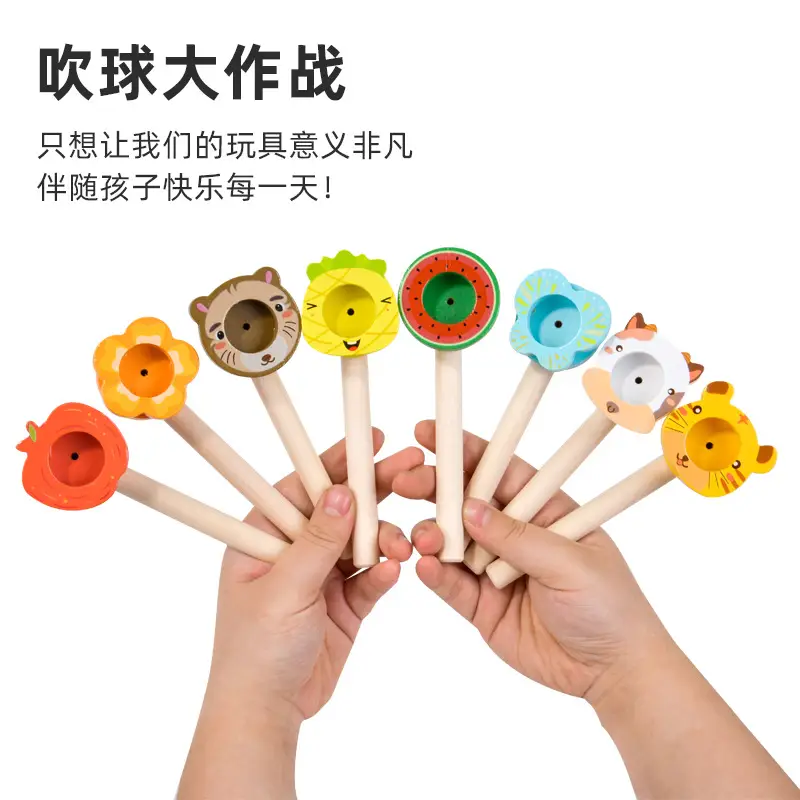 Wooden Blow Ball Magic Toy for Kids 80s Classic - Image 14