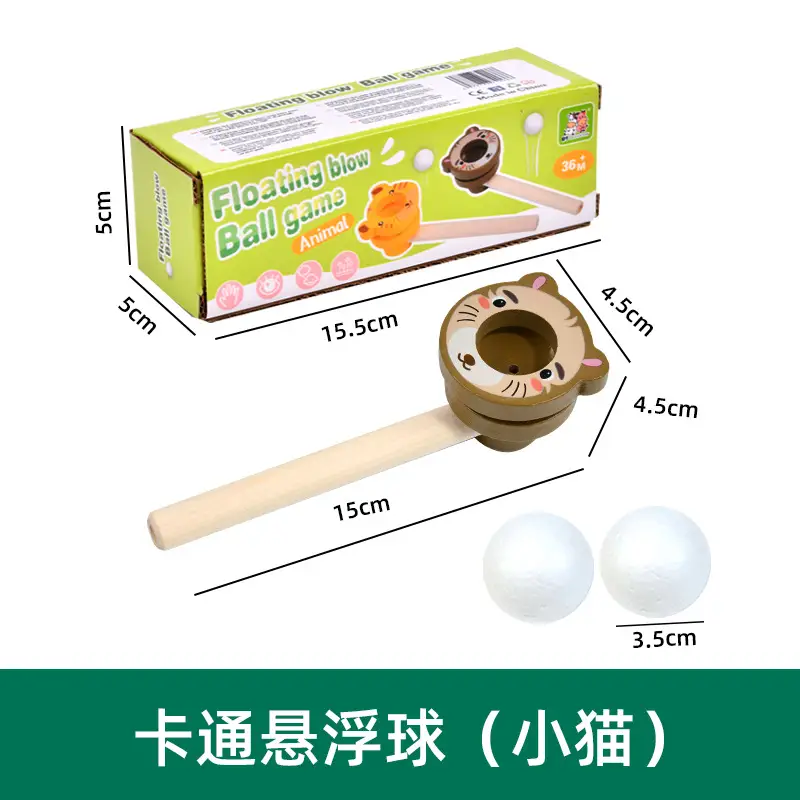 Wooden Blow Ball Magic Toy for Kids 80s Classic - Image 12