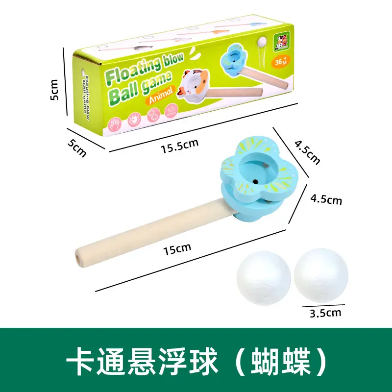 Wooden Blow Ball Magic Toy for Kids 80s Classic - Image 6