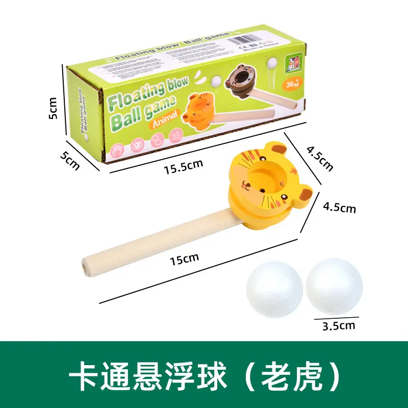 Wooden Blow Ball Magic Toy for Kids 80s Classic - Image 8