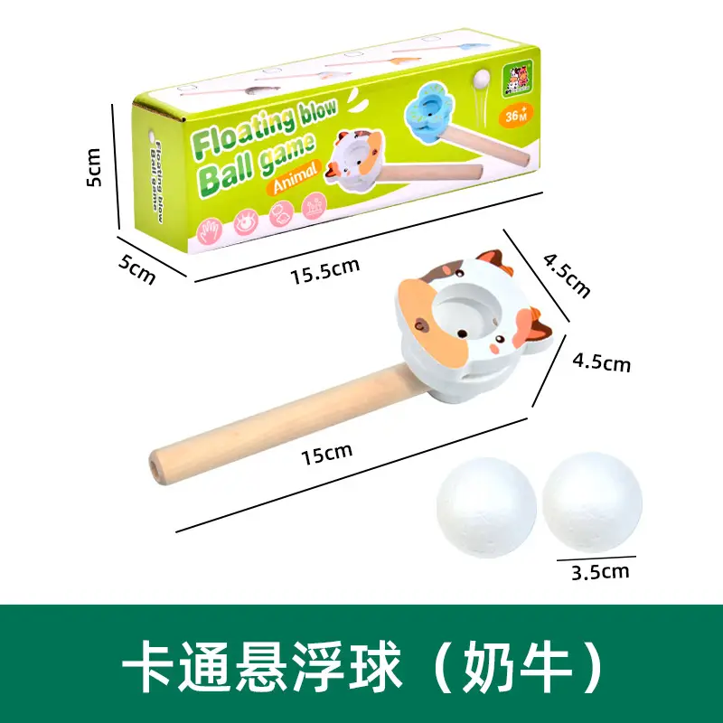 Wooden Blow Ball Magic Toy for Kids 80s Classic - Image 9