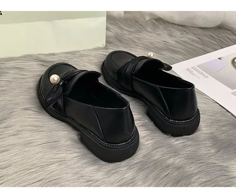 Black British Loafers Women's 2023 New Spring — feature 10