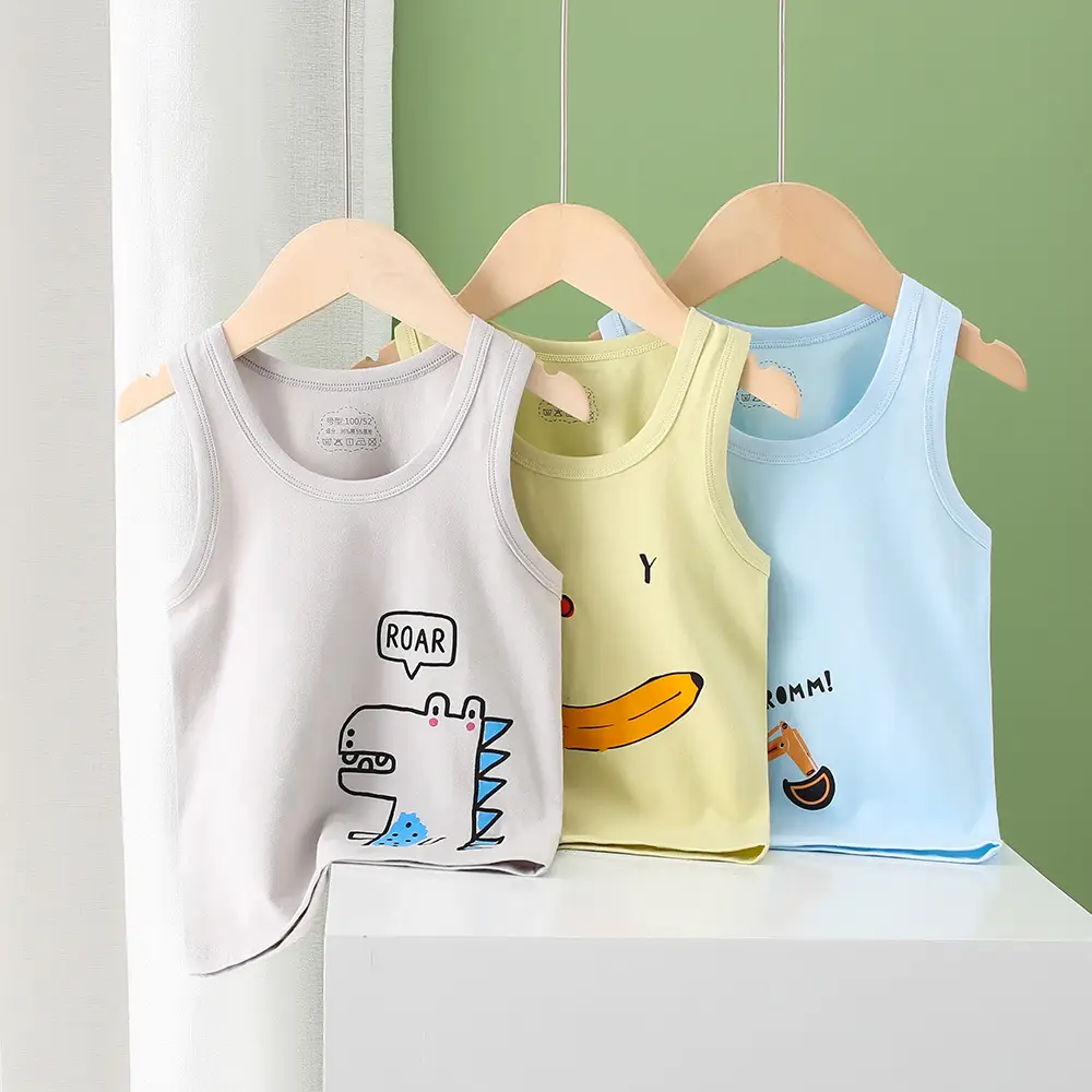 Summer Cotton Baby Vests Korean Style Class A