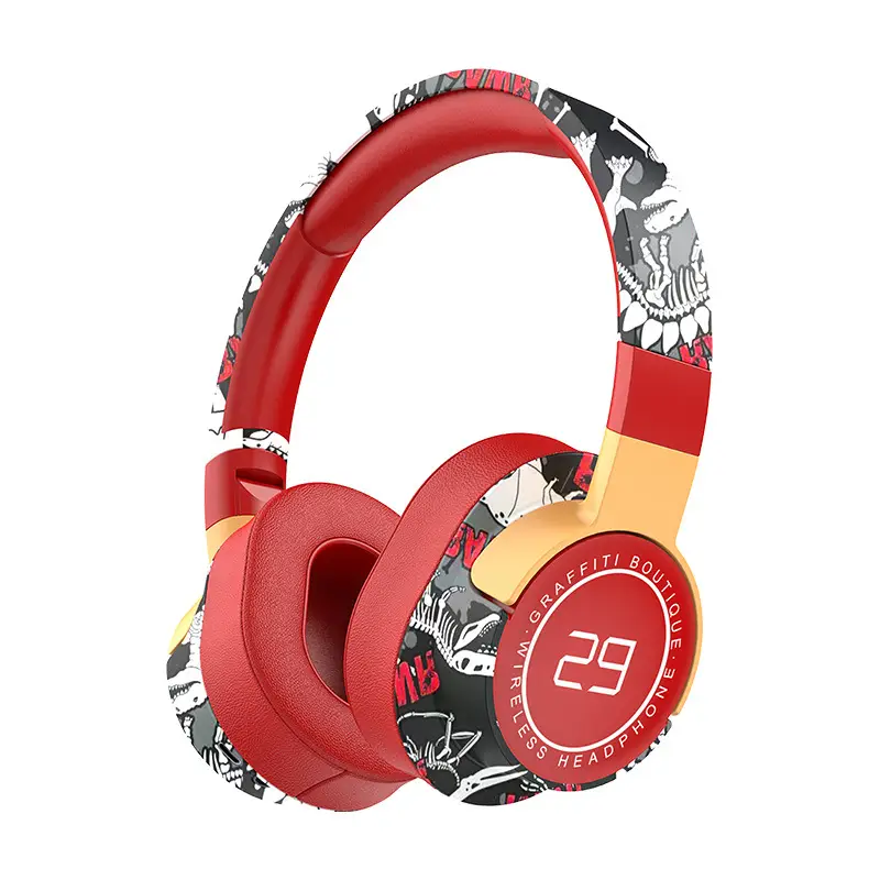 Cross-Border Painted Sports Bluetooth Headset with Subwoofer