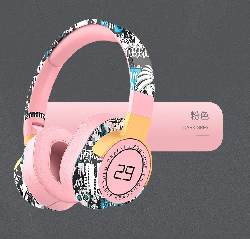 Cross-Border Painted Sports Bluetooth Headset with Subwoofer — feature 13