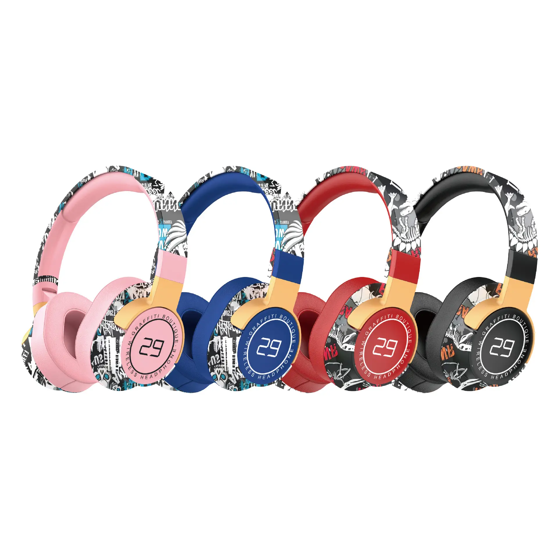 Cross-Border Painted Sports Bluetooth Headset with Subwoofer — feature 14