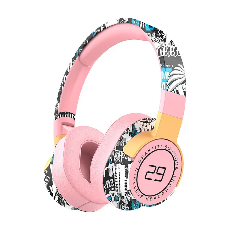 Cross-Border Painted Sports Bluetooth Headset with Subwoofer