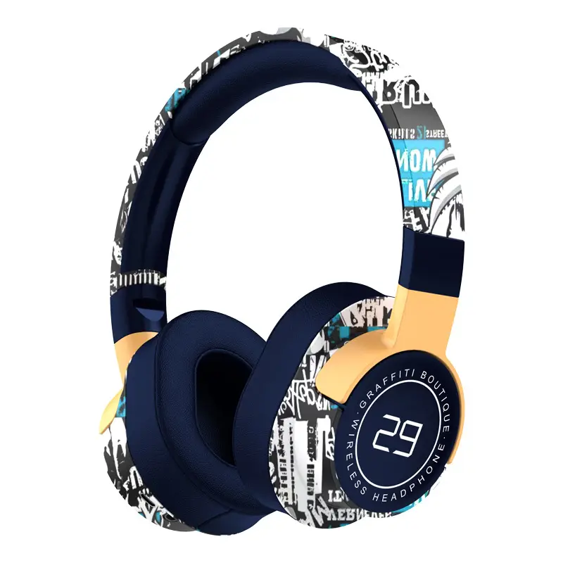 Cross-Border Painted Sports Bluetooth Headset with Subwoofer