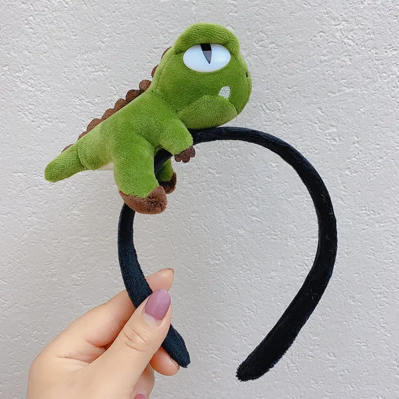 Dinosaur Hair Band for Women Cute Cartoon Face Wash