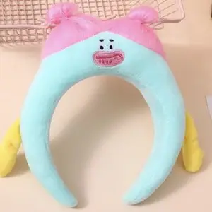 Dinosaur Hair Band for Women Cute Cartoon Face Wash
