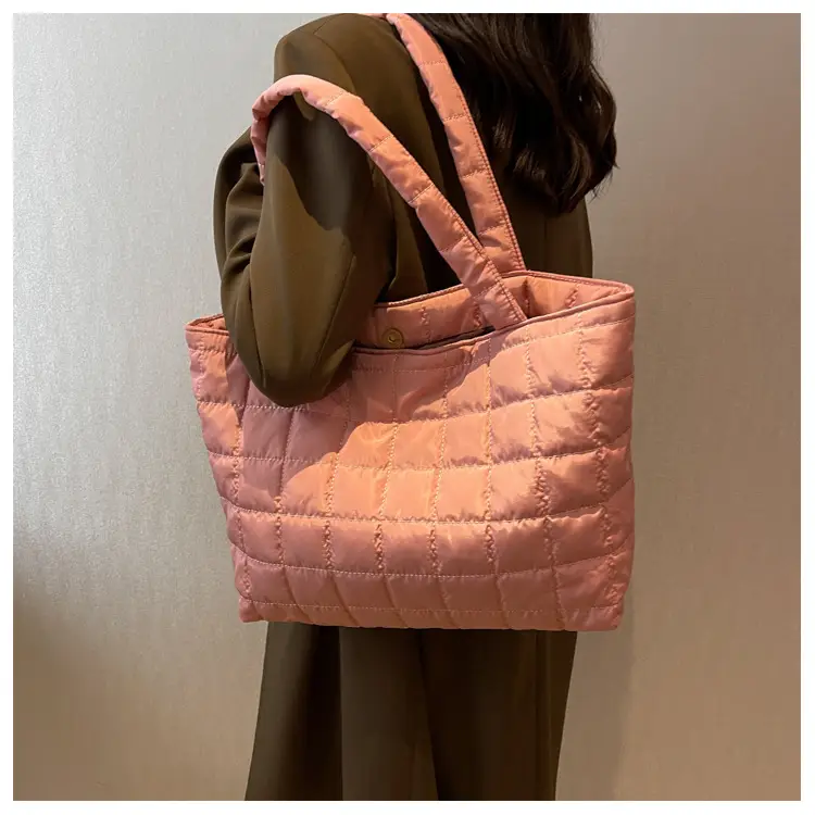 Black Quilted Shoulder Tote Bag for Women 2023 — feature 10