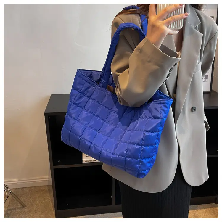 Black Quilted Shoulder Tote Bag for Women 2023 — feature 19