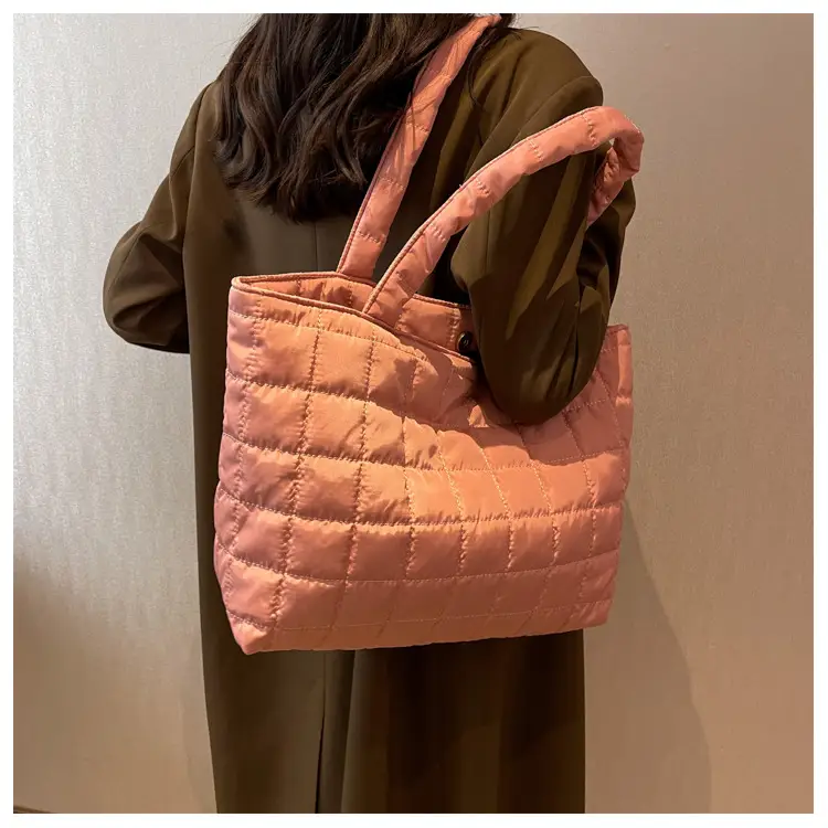 Black Quilted Shoulder Tote Bag for Women 2023 — feature 20