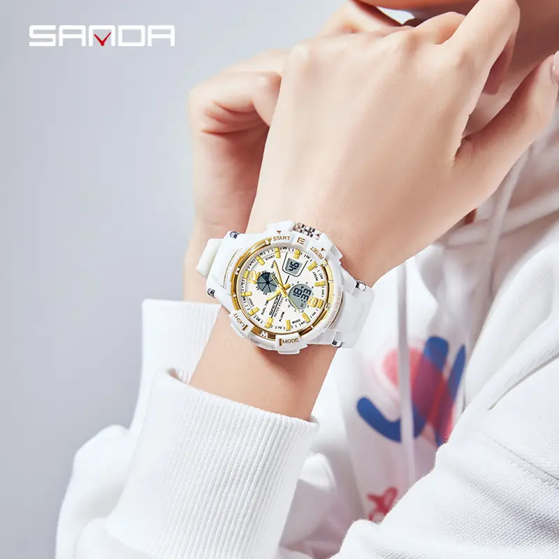 Sanda Couple Electronic Watch Waterproof Outdoor Mountaineering Watch - Image 18