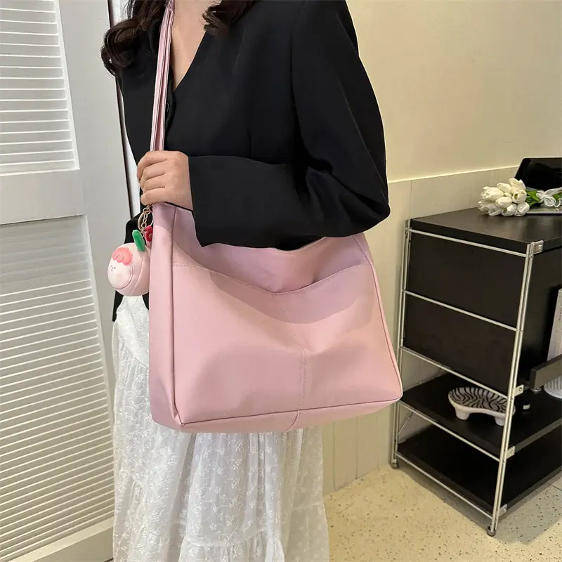 White Pom Pom Shoulder Bag with Long Sleeve Jacket - Image 8