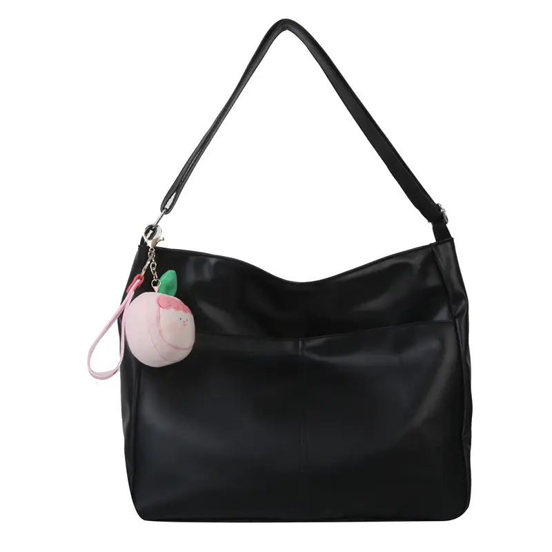 White Pom Pom Shoulder Bag with Long Sleeve Jacket - Image 9
