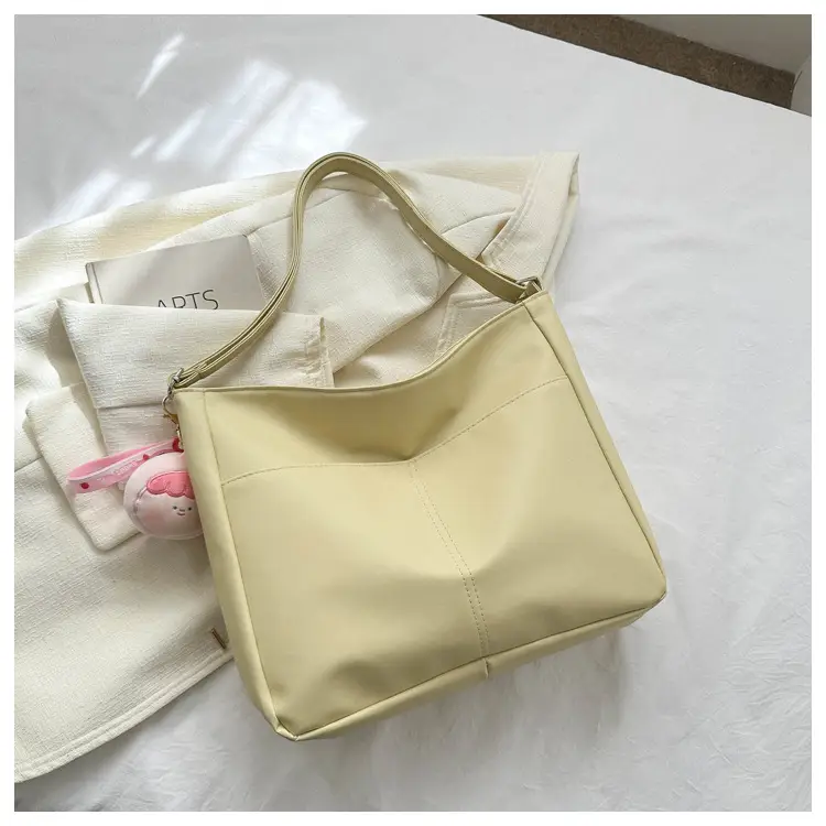 White Pom Pom Shoulder Bag with Long Sleeve Jacket — feature 17