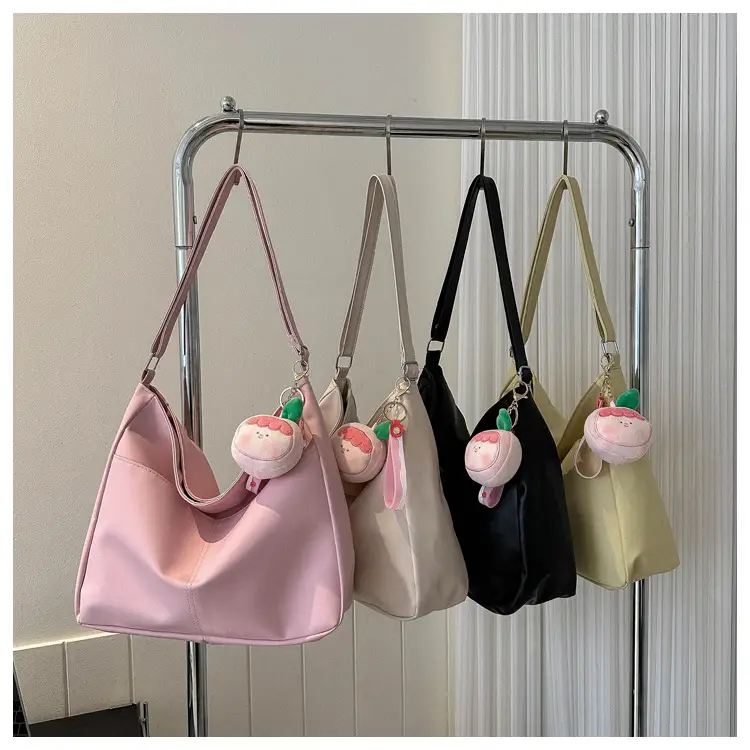 White Pom Pom Shoulder Bag with Long Sleeve Jacket — feature 21